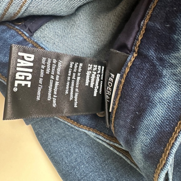 NWT Men's Paige Federal Slim Straight Jeans - 36 - Small Flaw - Picture 7 of 8